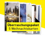 Weihnachtskarten mit Geschichte - Überraschungspaket 1 (5 Karten)