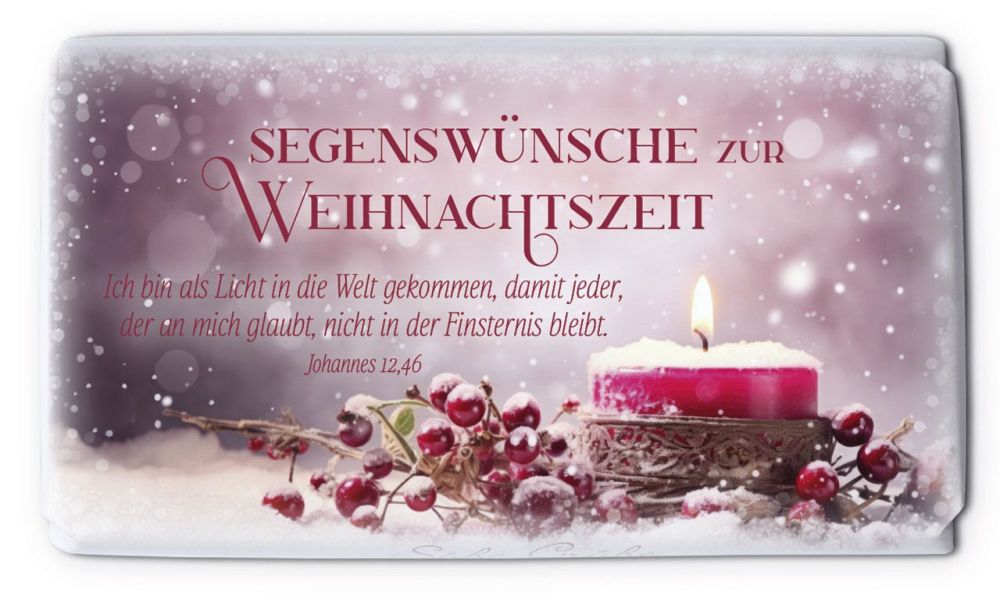 Schokoladengrüße Segenswünsche zu Weihnachten (40g)