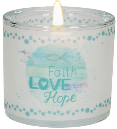 Windlicht LichtMomente Faith-Love-Hope