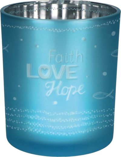 Windlicht LichtMomente Faith-Love-Hope