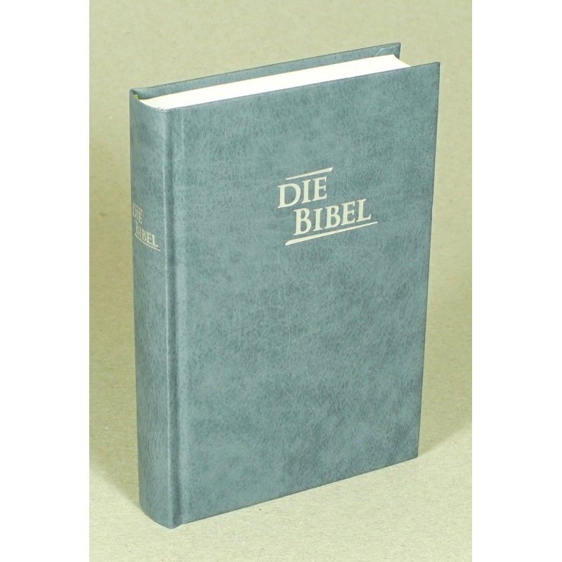 Die Bibel - Elberfelder Text - Pocketbibel - Hardcover grau-blau|Format 9.5 x 14 cm