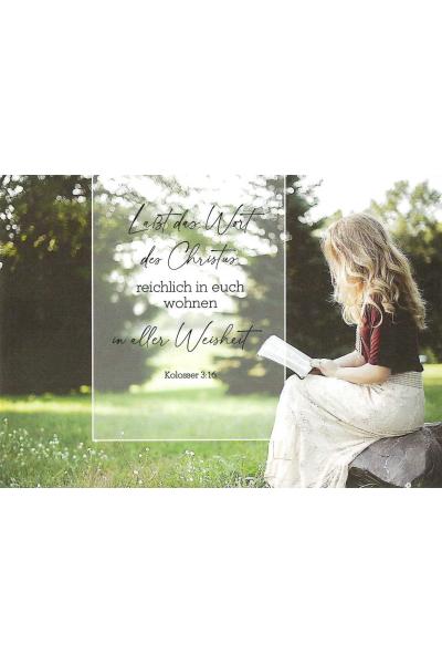 Laßt das Wort des Christus reichlich in euch wohnen (Postkarte)