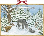 Wandkalender - Weihnachtsesel Kalender.