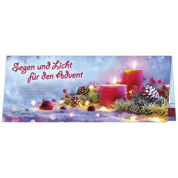 Streichholz-Segen und Licht für den Advent