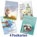 Postkartenserie: Ruth Heil - gemischte Motive 4 Stk.