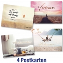 Postkartenserie: Stichwort - gemischte Motive 4 Stk.