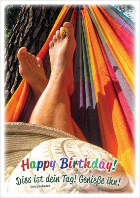 Postkarten: Happy Birthday! 4 Stück