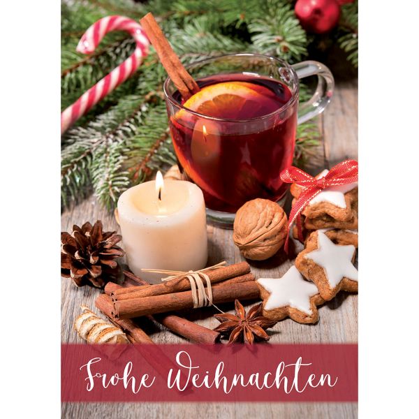 Postkarten: Frohe Weihnachten, 4 Stück