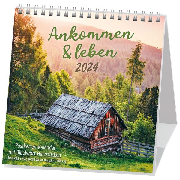 Ankommen & leben 2025 - Postkartenkalender