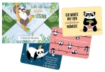 Postkarten-Set Panda: Eile ist auch keine Lösung