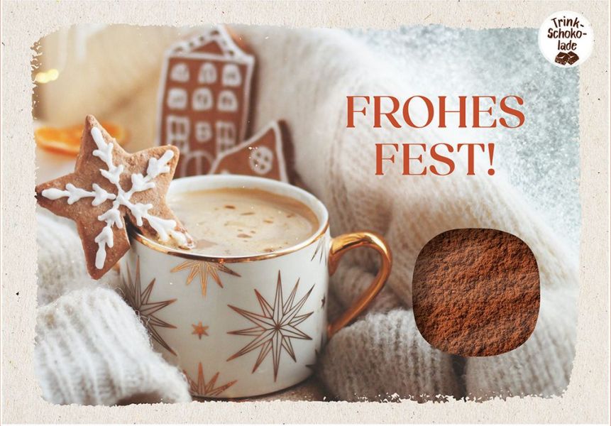 Schokokarte - Frohes Fest