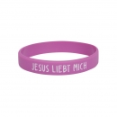 Armband Jesus liebt mich - lila