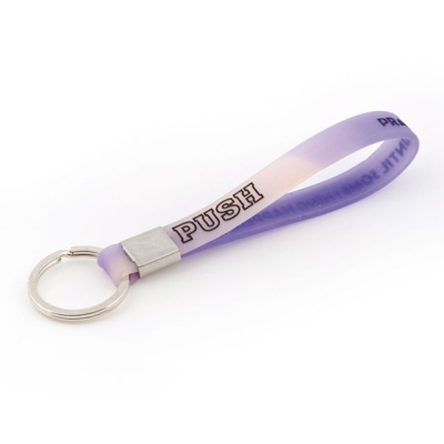 Schlüsselanhänger PUSH - rosa/violett