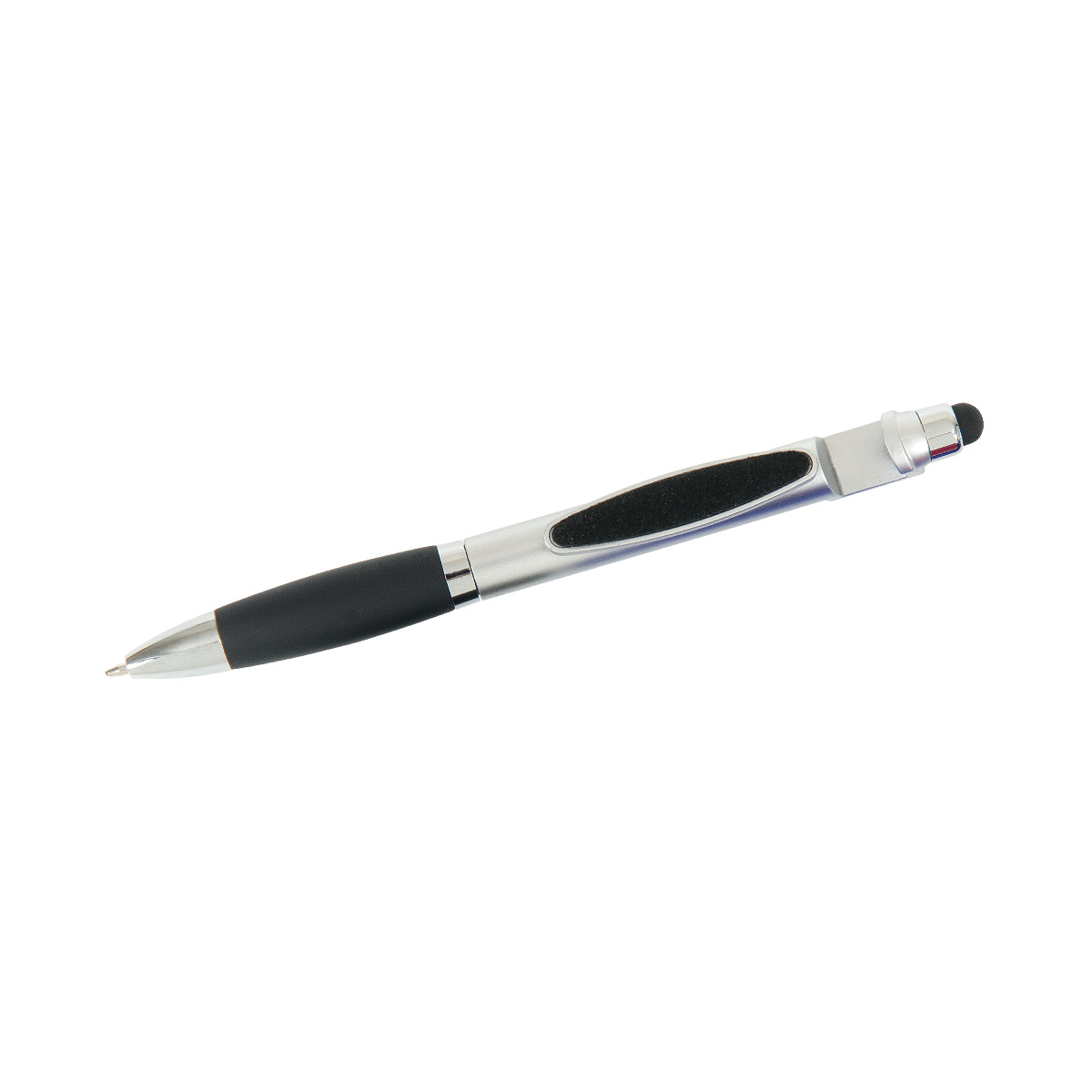 Kugelschreiber/Handyhalter WWJD - silber