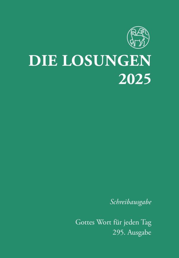Losungen 2025 grün, Schreibausgabe
