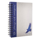 Be strong and courageous - Blue (Journal)|Large wirebound journal, 150 x 210 mm