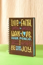 Live by Faith. (Journal)|Large wirebound journal, 150 x 210 mm