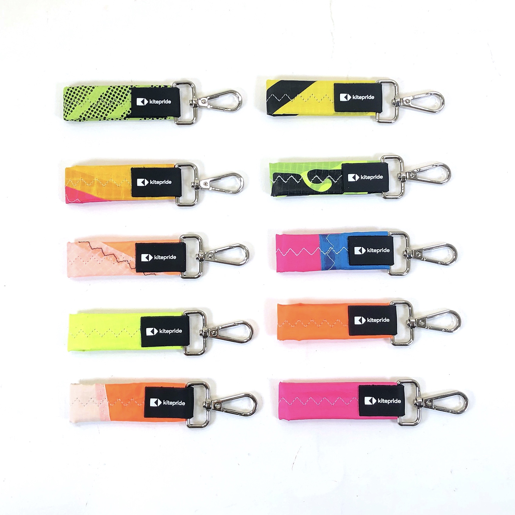 Keychain - Neon (Einzelstück - Farbbeispiele siehe Bild)|Jedes KitePride-Produkt ein Unikat. Lass dich von Farben und Muster überraschen!