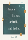 Jesus is (bunt/gold) (Poster)