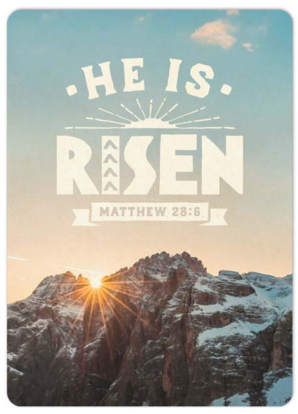 He is risen (XL-Postkarte)