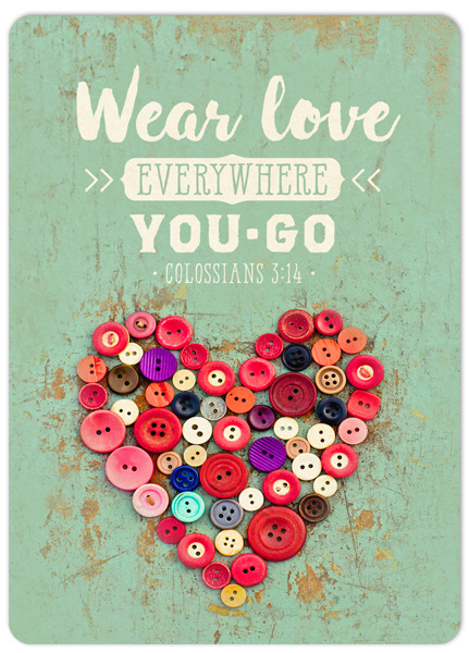 Wear love (XL-Postkarte)