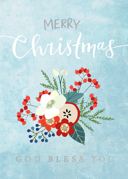 God bless you (XL-Postkarte Weihnachten)