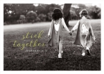 Stick together (Postkarte Black & White)