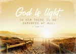 God is light (Postkarte)