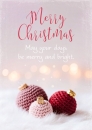 May your days be merry and bright (Postkarte Weihnachten)