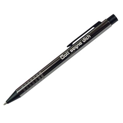 Metall-Kugelschreiber Segen - grau