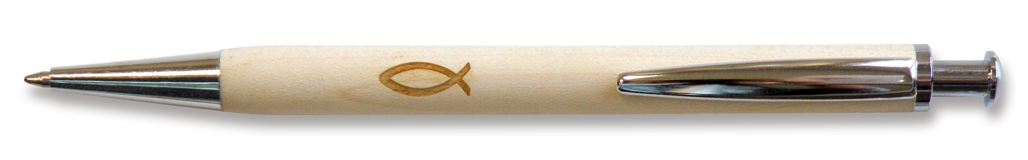 Holzkugelschreiber Fisch
