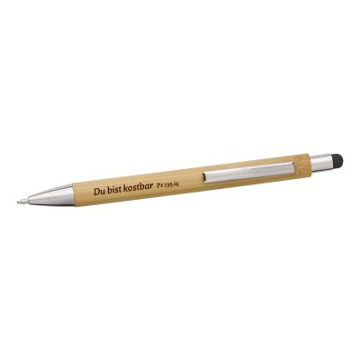Kugelschreiber Bambus - schwarz