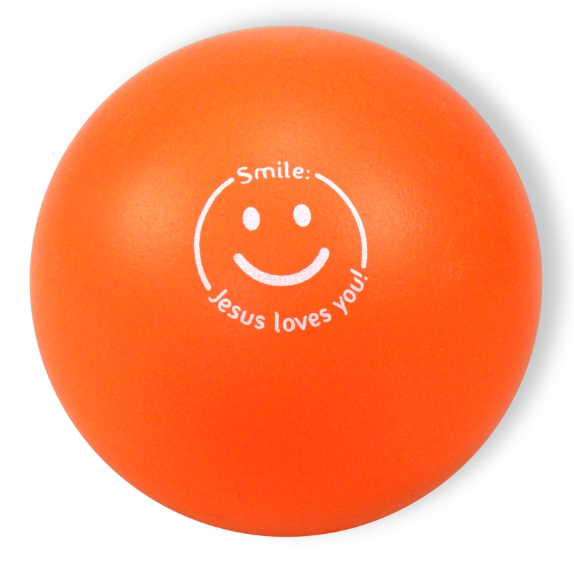 Softball Smile - Jesus loves you! - orange