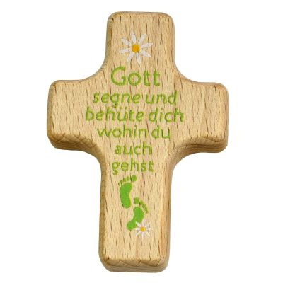 Handkreuz Gott segne und behüte dich - grün