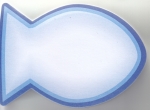 Haftnotizblock Fisch - blau