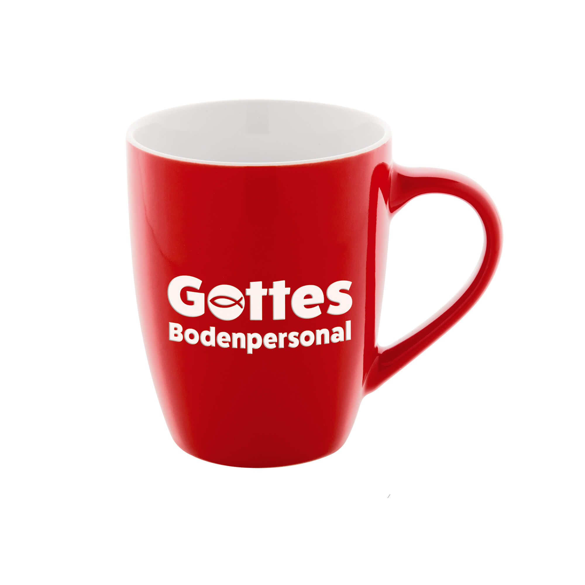 Tasse Gottes Bodenpersonal - rot