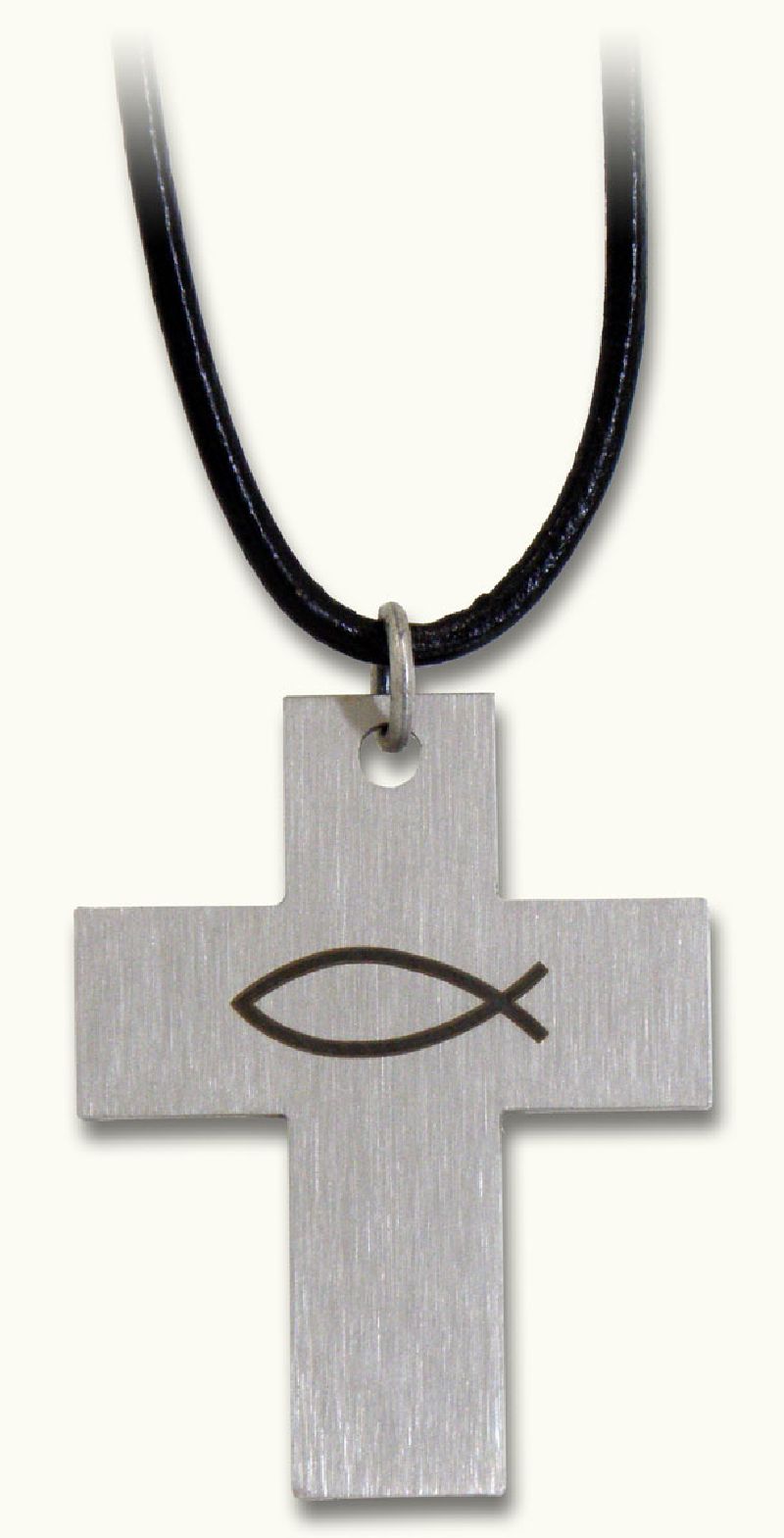 Halskette Kreuz - Edelstahl