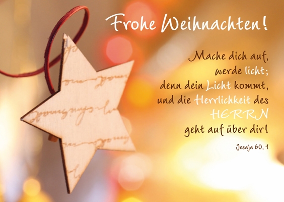 Postkarte Frohe Weihnachten!