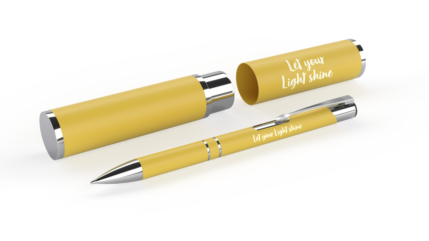 Let your Light shine - Kugelschreiber im Etui